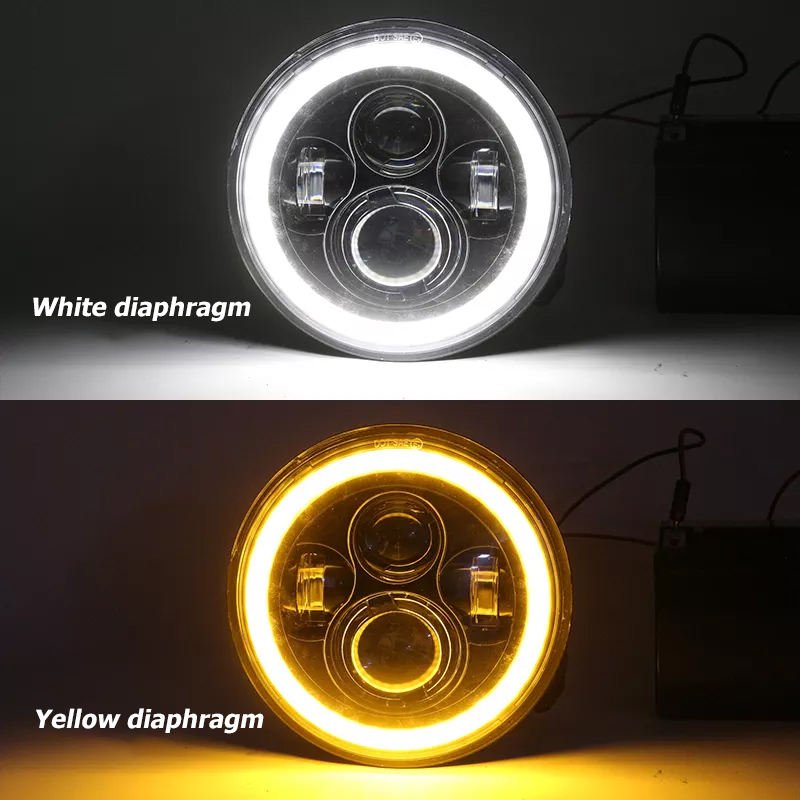 7inch Led halo Ring Led Lights for Motorcycles Led Headlight Price 40w Fog Driving Light Harley for Fog Lights for Bike Tuck Atv