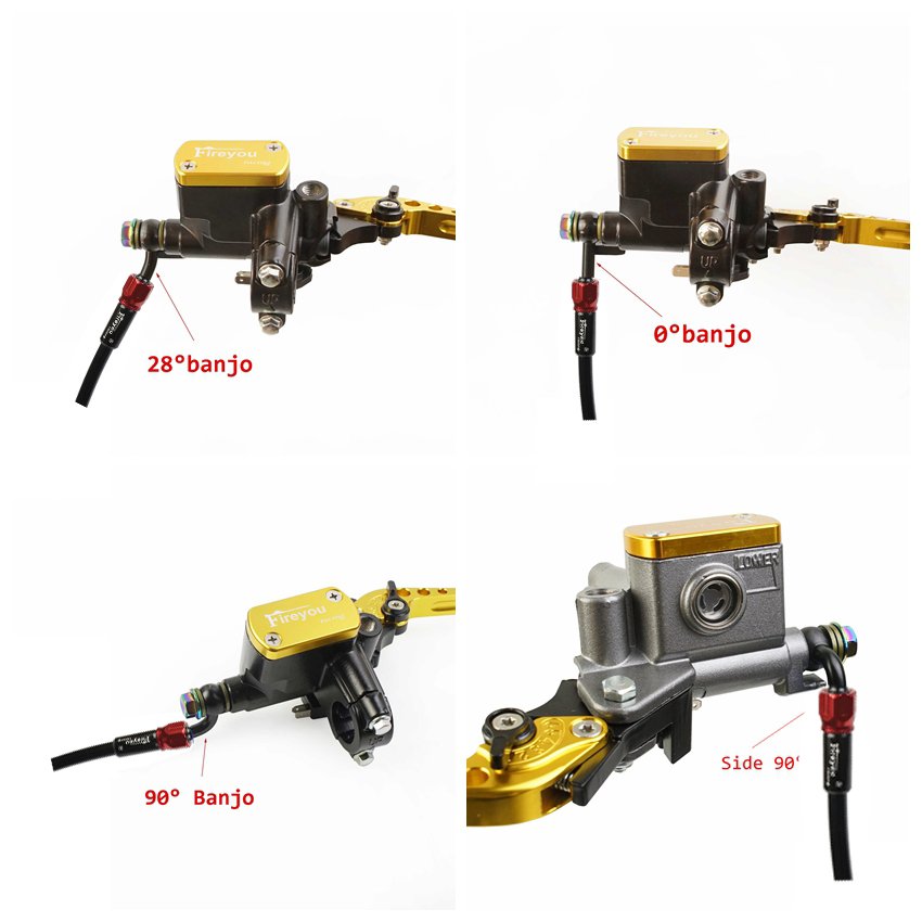 Braided Brake Hose Motorcycle AN3 Hydraulic Clutch Tube Master Cylinder Brake Oil DOT Pipe Reinforced ATV Dirt Pit Racing Bike