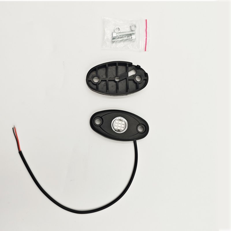 Aluminium Alloy 9 SMD Chips LED Rock Light UTV Wheel Lights 9 LED Chips Pure White Rock Light for Truck UTV ATV JEEP
