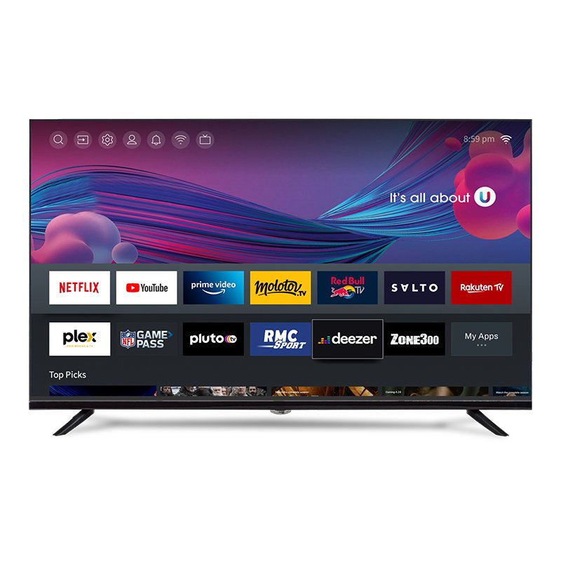 42 Inch Television Full-HD LED Smart TV 32 Inch ATV DTV Hi-cast Dolby Bluetooth - Perfect for Compact Spaces Ideal for Bedrooms