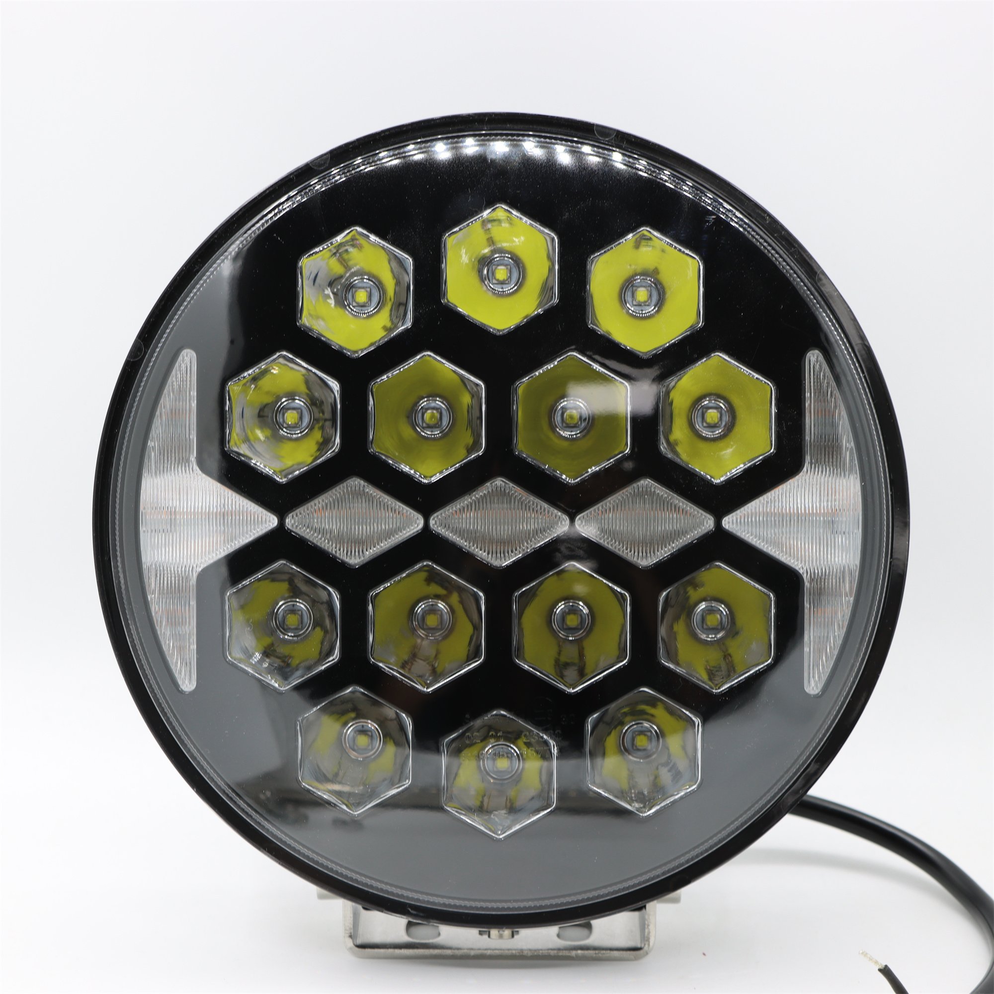 Hot Selling Round 9 Inch Amber White Drl Spotlight Light Led Driving Light Truck Car UTV ATV Auto Led Work Light System