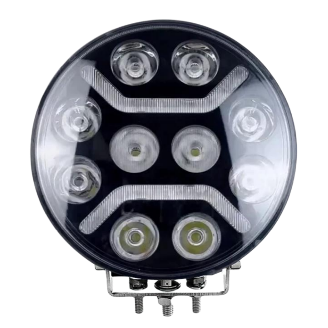 Hot Selling Round 9 Inch Amber White Drl Spotlight Light Led Driving Light Truck Car UTV ATV Auto Led Work Light System