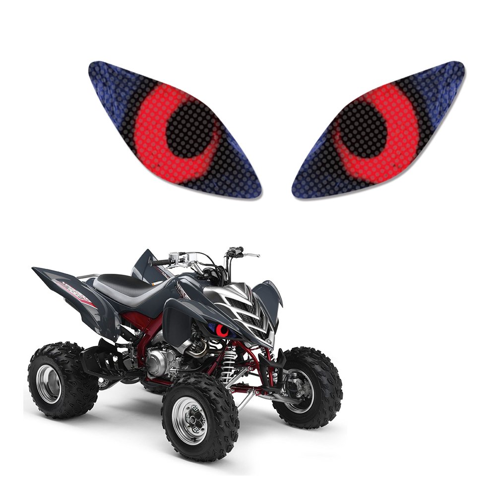 Motorcycle dune Buggy ATV Headlight Eye Graphics Kit Decal Sticker Cover for Yamaha Raptor 660 ECLIPSE