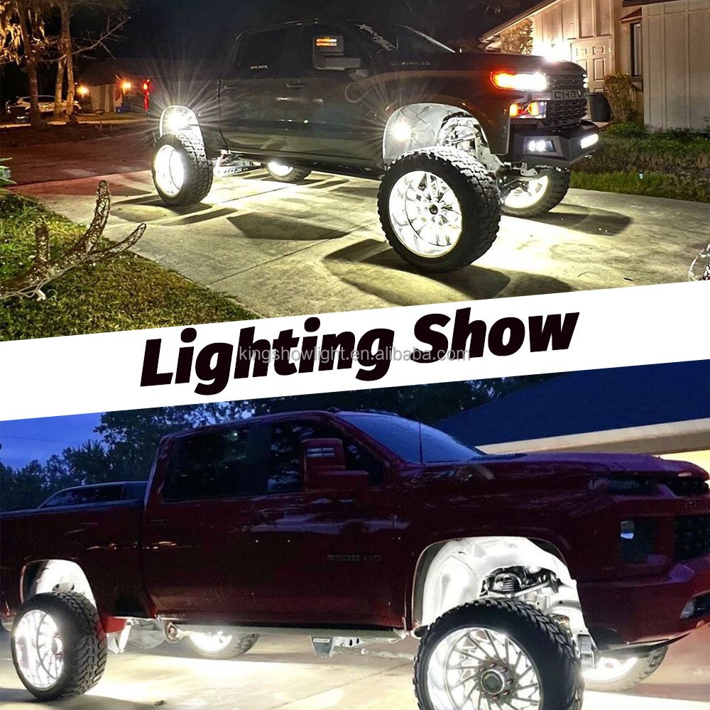 Kingshowstar a Sample for Test 144 LED Car Rock Lights Pure White Rock Lights for Truck Off-Road ATV