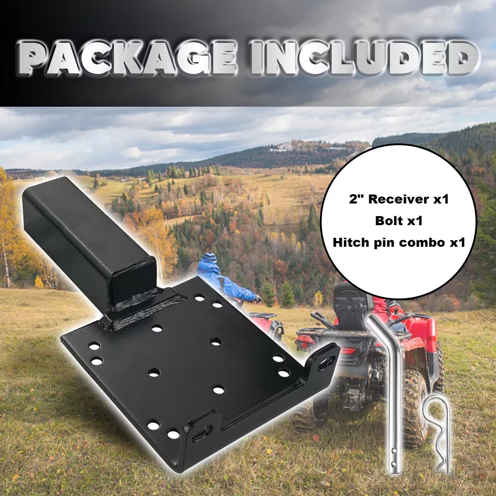 Manufacturer Direct Modified Winch Installation Bracket Fixed Plate Winch Frame for Car ATV UTV Made of Durable Metal Steel