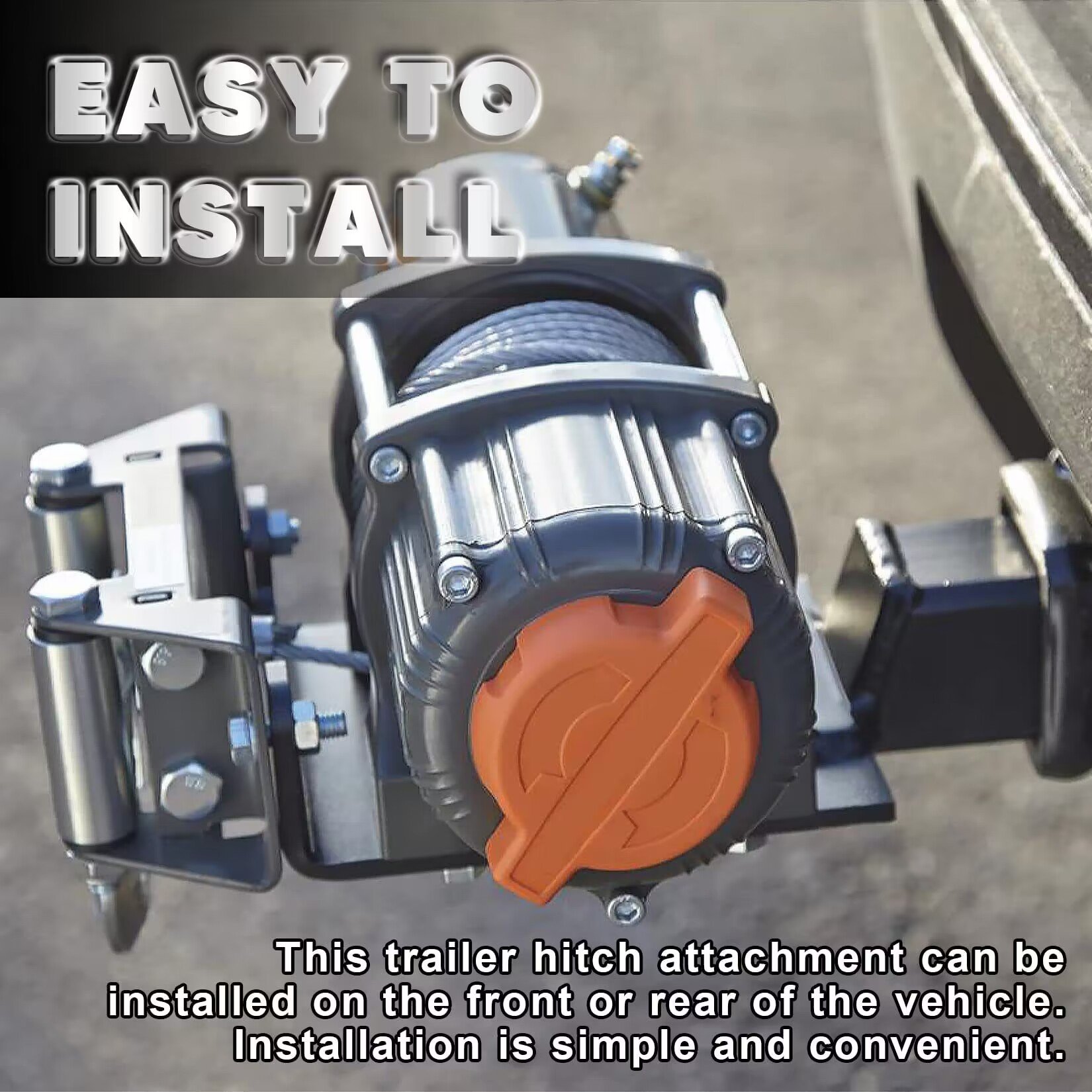 Manufacturer Direct Modified Winch Installation Bracket Fixed Plate Winch Frame for Car ATV UTV Made of Durable Metal Steel