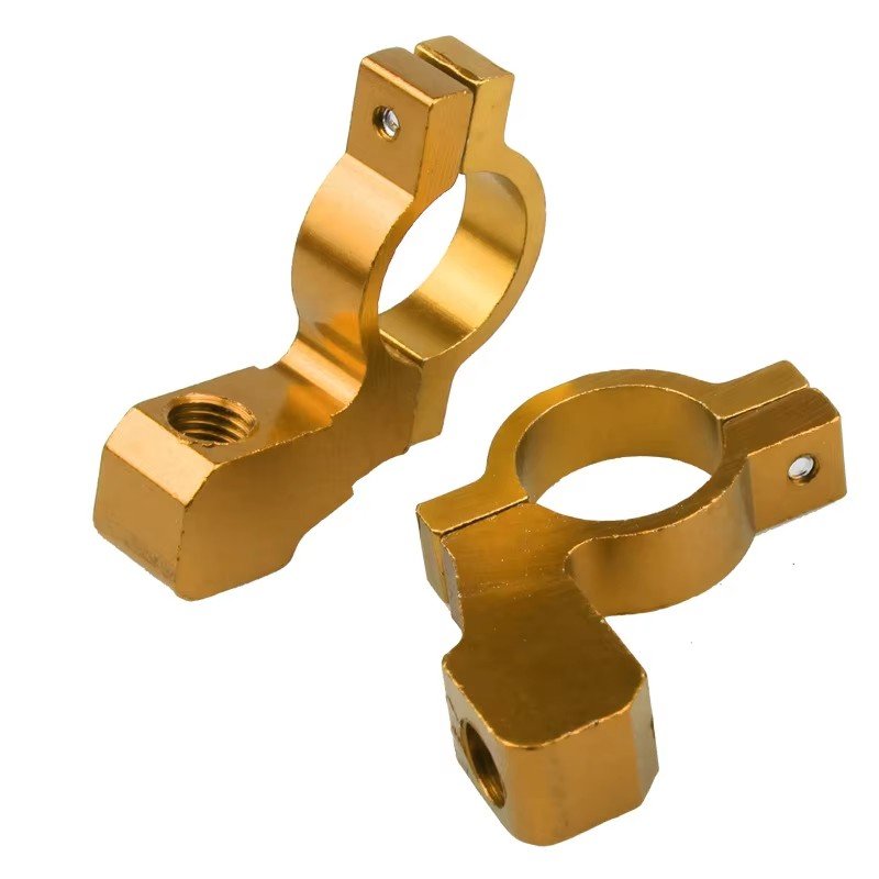 Motorcycle Bike ATV Rear View Mirror Bracket Mount Adapter Holder Clamp Screw CNC Aluminum 22mm 7/8" Handlebar Universal