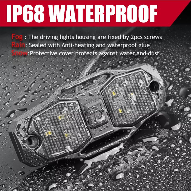 Guang Zhou Wholesale 12v 24v Waterproof Ip68 4 Inch Utv Dome Light 12v Atv Car Roof Lights Led Dome Light