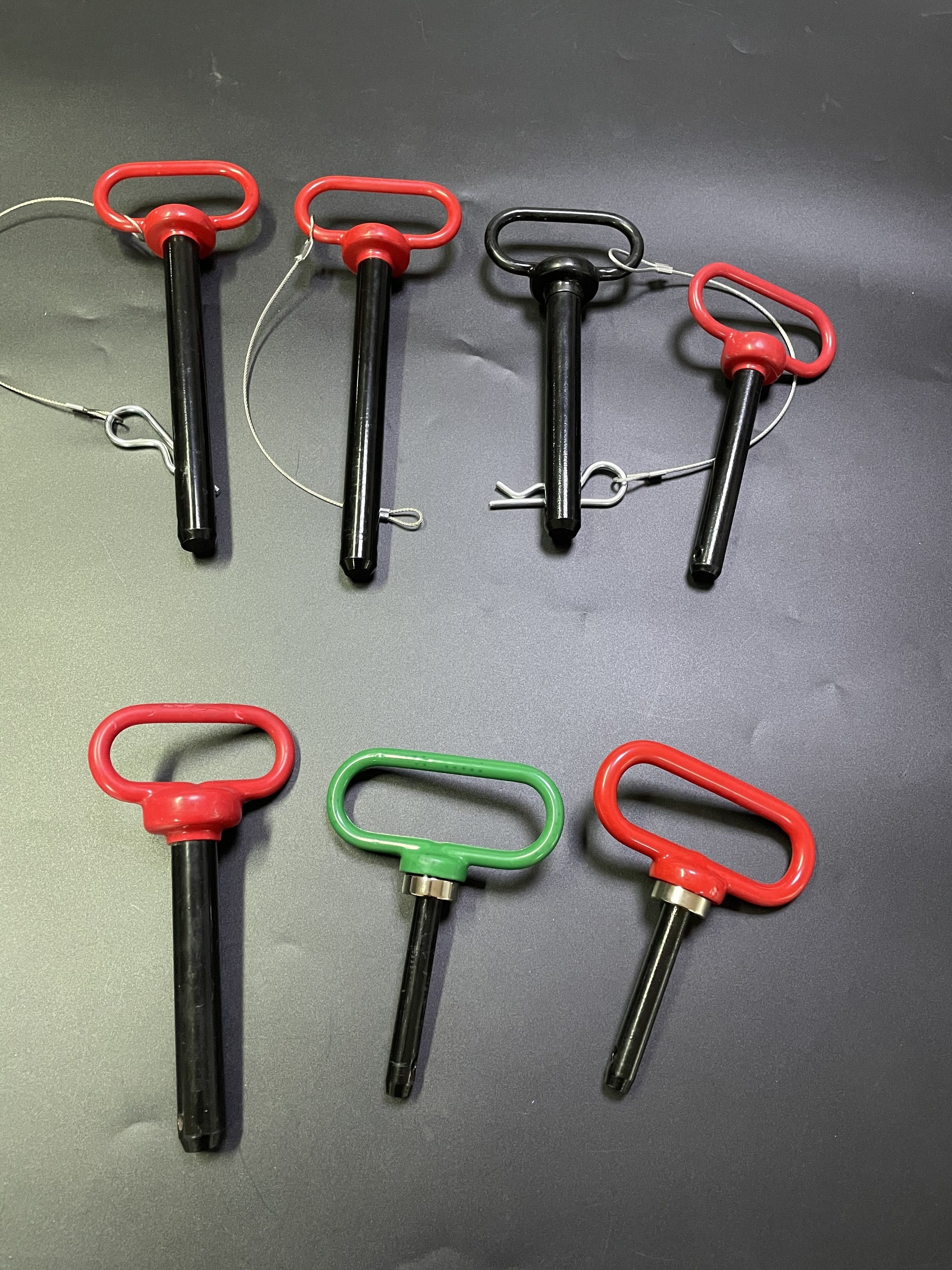 Red Handle Trailer Tow Hitch Lock Pin and R-Clip, 3/8"x4" for Towing Cargo, Boat, RV, Car, Truck, Bike, ATV