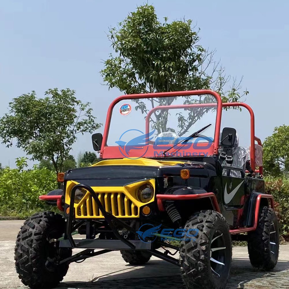 Automatic Adults Gasoline/Electric Jeep for Sale 4 Seats Mini Jeep Buggy Customized Appearance UTV/ATV 350CC Jeep Cars
