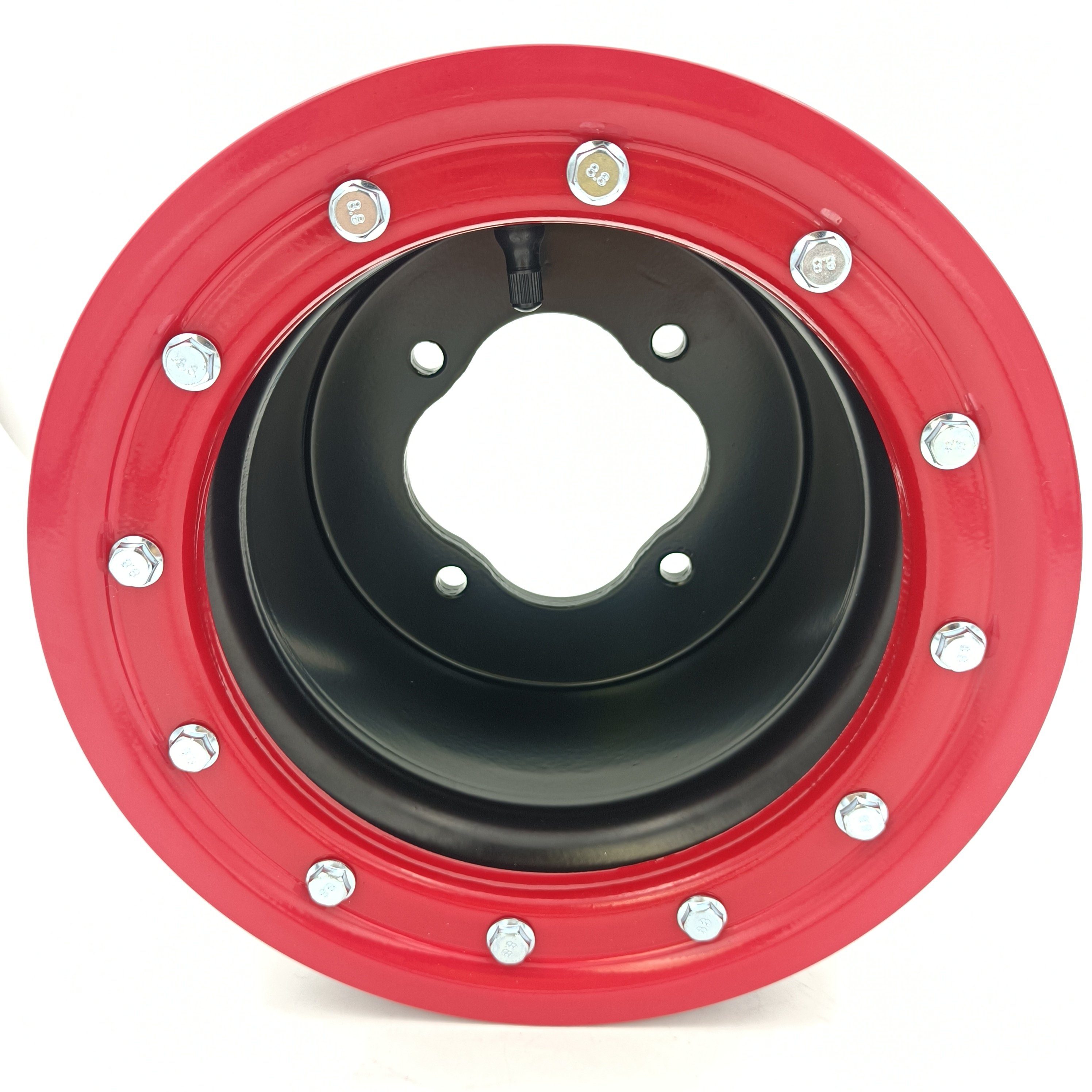 Raptor 700 Banshee 350 YFZ450 Aluminum Spun Wheel ATV Beadlock Wheel Rear 9x8 3+5 4/115 With Red Ring