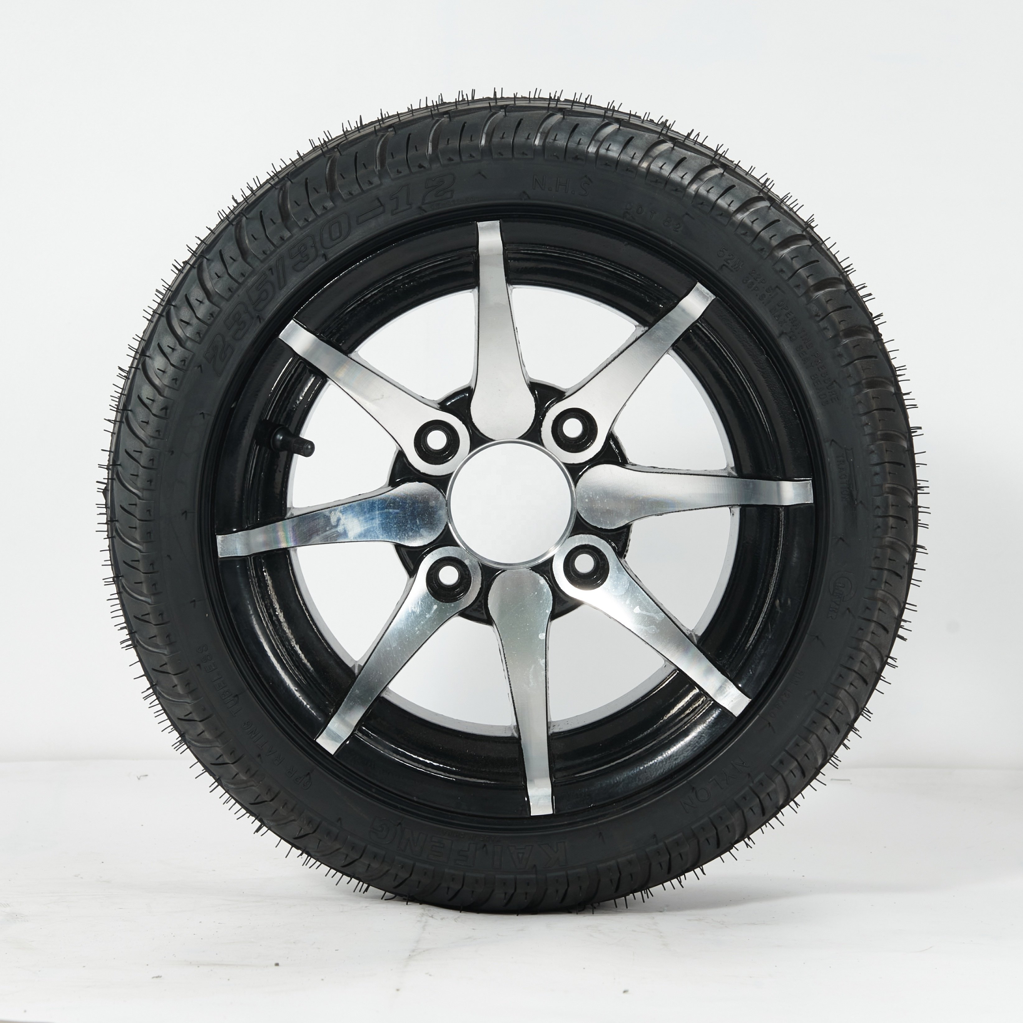 Wholesale 235/30-12 ATV UTV Quad Buggy Tire with Aluminum Alloy Rim 12 Inch Road Racing Tyre Assemble Wheel for 200cc 250cc ATV