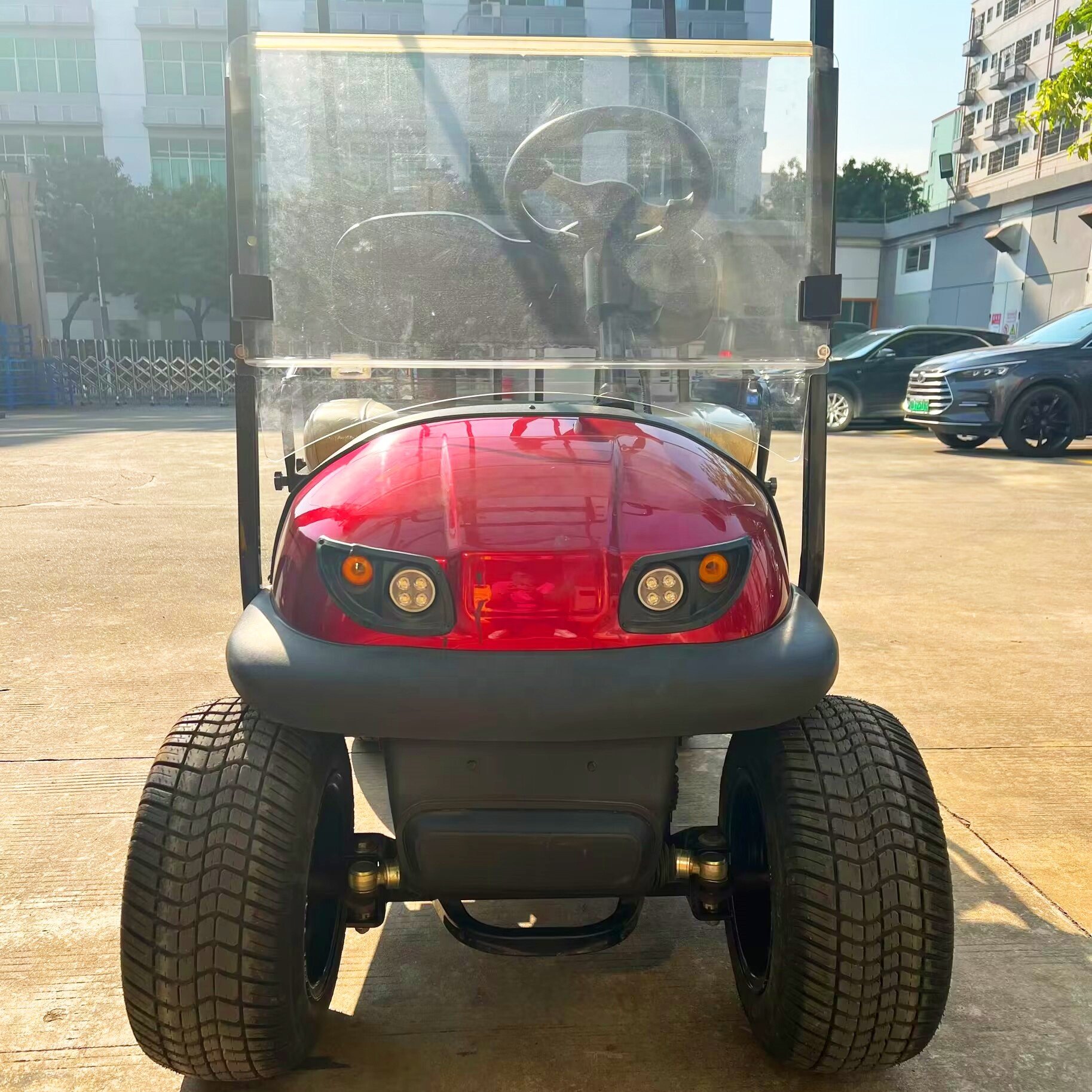 China Good Price Electric Golf Cart 10 Inch Rim 18 Inch Tires Golf Carts Beach Buggy 2 Seater Golf Car to Philippines