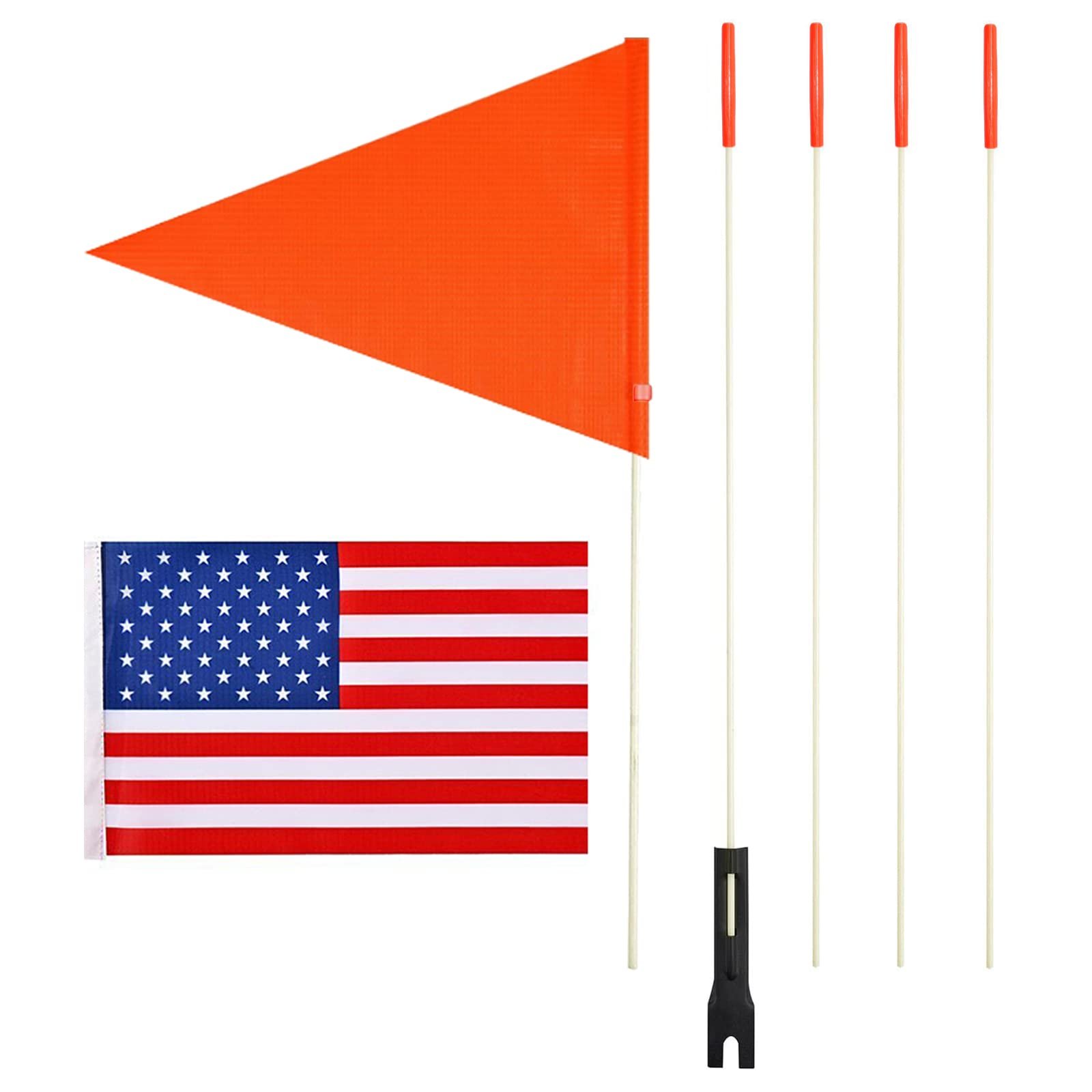 2024 Hot Selling Good Quality Cheap Polyester Custom Design logo Atv Flags with Pole