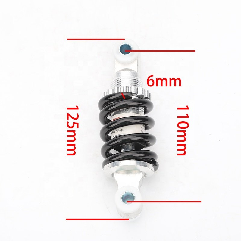 90/100/110mm Alloy Steel Rear Shock Absorber 6mm Spring for Electric Scooter Bike Scooter Kart Quad Bike Motocross Dirt Bike