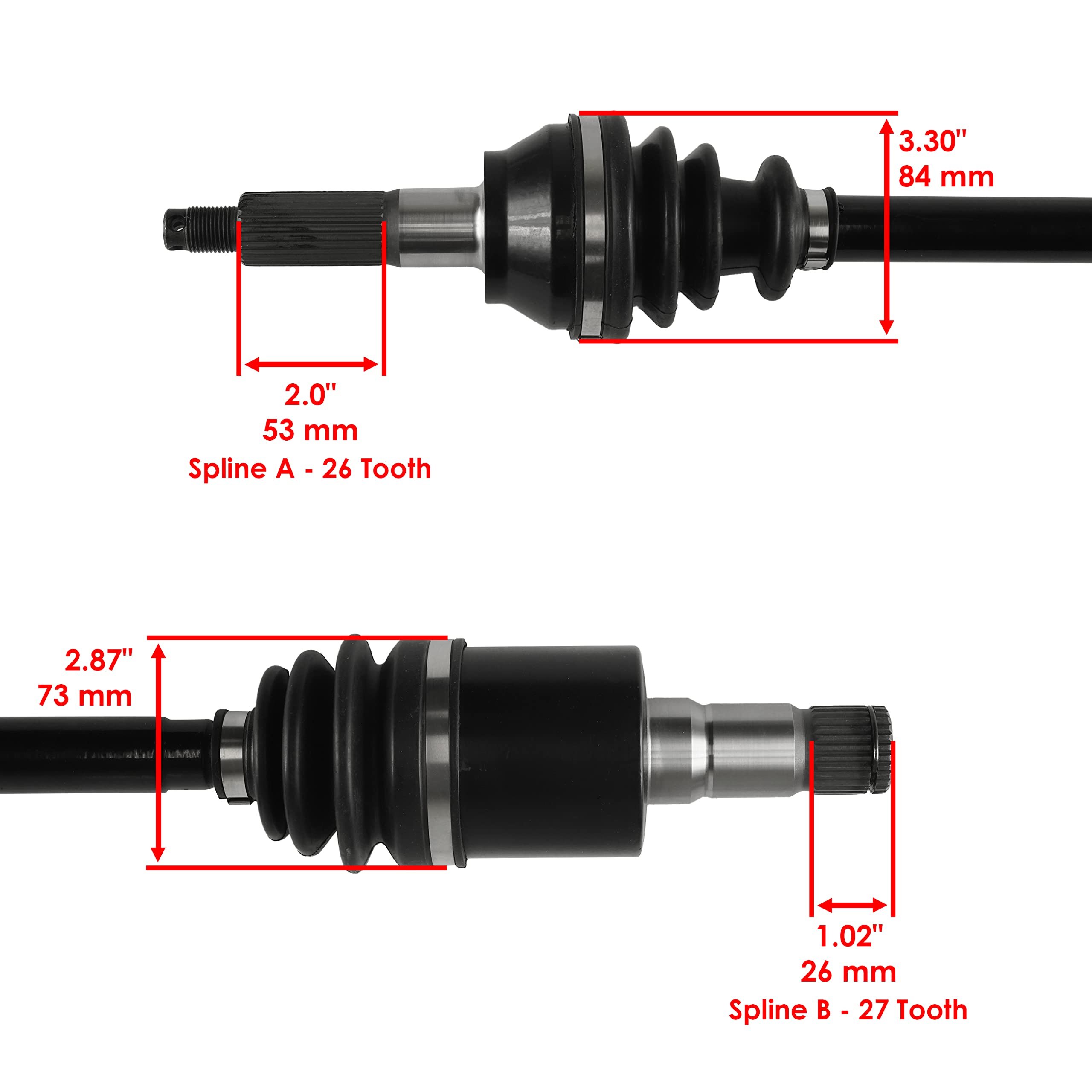 ATV/UTV Parts 2204858 Right Rear Drive Shaft CV Axle for Polaris 2007-2014 Ranger 500 700 LE 4x4 2203742 1332877 1332722