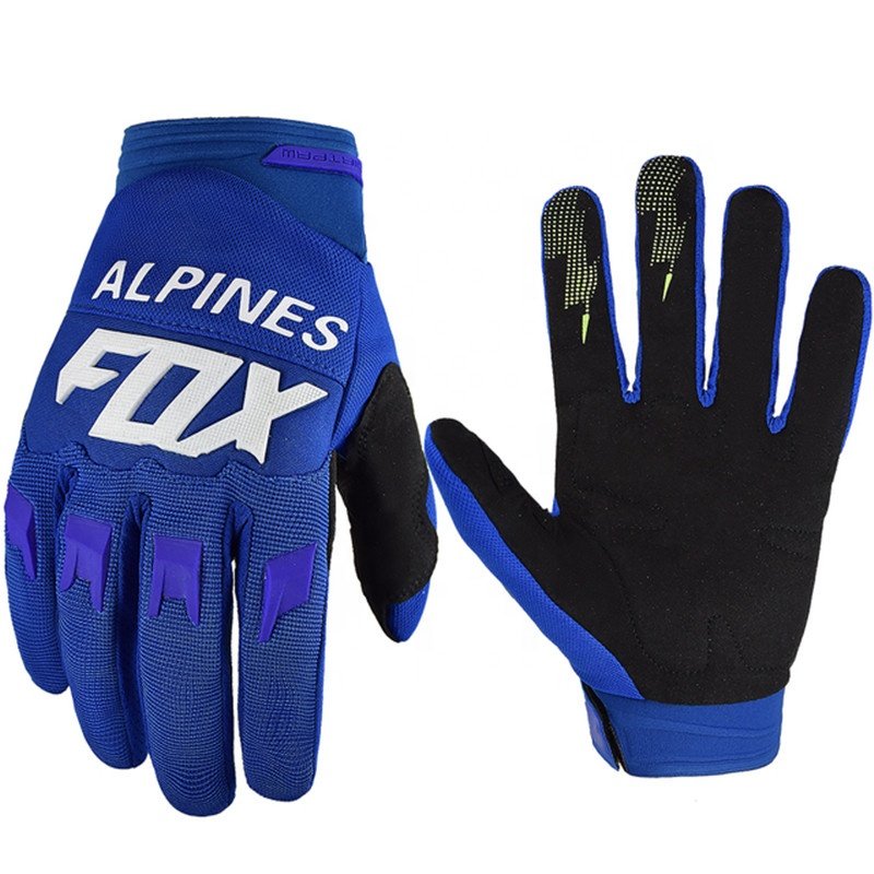 Custom Summer Motocross Racing Gloves Full Finger Motorcycle Riding Gloves Breathable Motorbike Bike MTB DH ATV Hand Gloves
