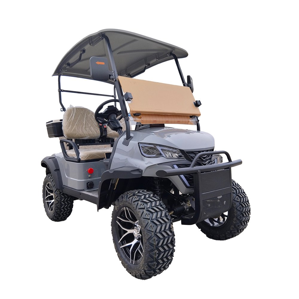 2024 Latest Design Mini 4 Seater Electric Golf Cart Lithium Hi Fi Speaker Max 100km 72V/48V Jiangsu 48V Lead Acid Battery 1680mm