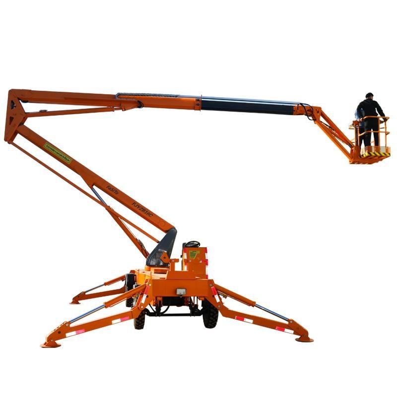 JLG Genie Design 12m 16m Hot Sale Electric Hydraulic Trailed Towable Spider Aerial Boom Lift for America