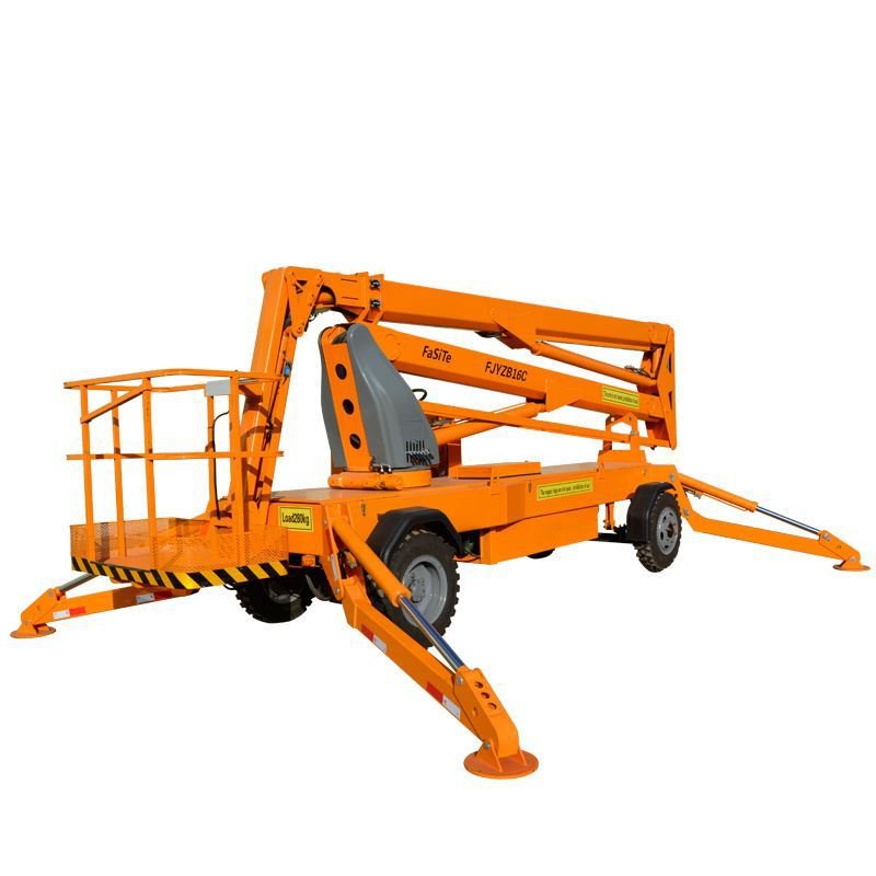 JLG Genie Design 12m 16m Hot Sale Electric Hydraulic Trailed Towable Spider Aerial Boom Lift for America