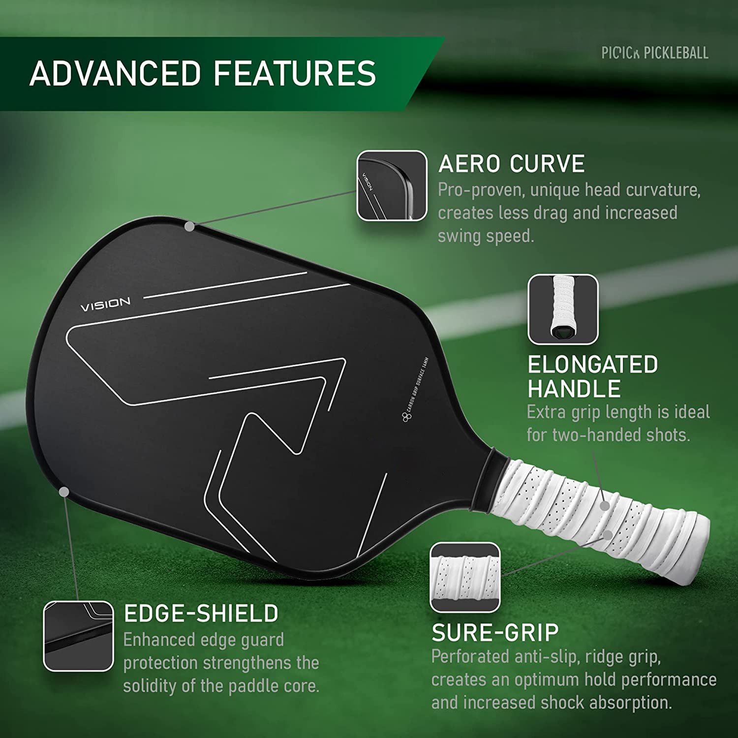 Pickle Ball Paddles Pickleball Paddle 2024 Professional Custom Logo/oem Carbon Fiber 42 Atv Bike for Adults Accept Custom Colors