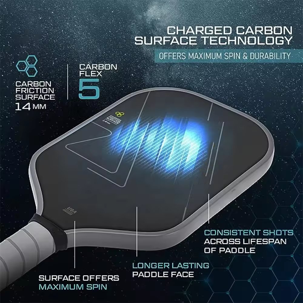 Pickle Ball Paddles Pickleball Paddle 2024 Professional Custom Logo/oem Carbon Fiber 42 Atv Bike for Adults Accept Custom Colors