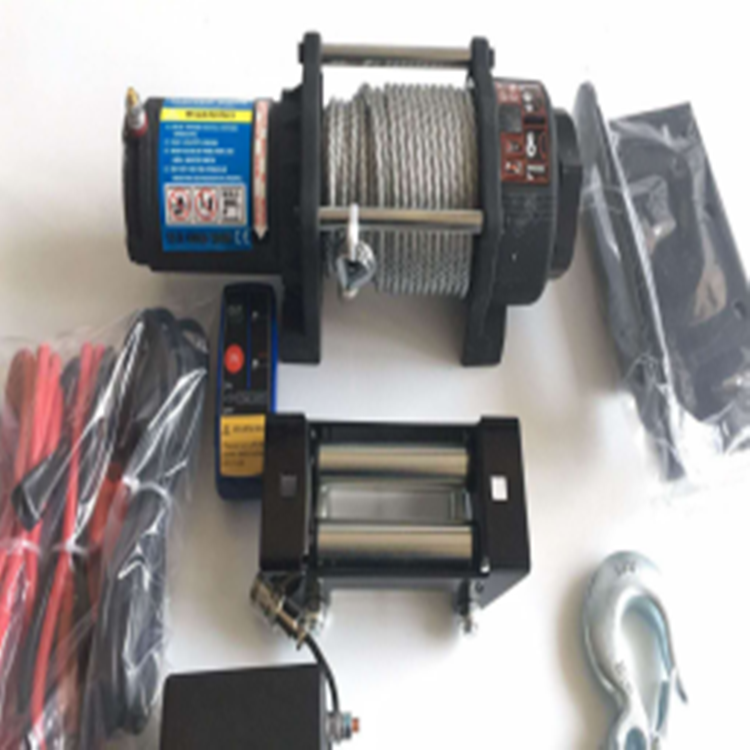 Hydraulic 12V Electric Mini ATV Winch Synthetic Rope 3000/8000/9500/12000/13500/15000lbs Pulling Auto 4x4 Anchor Drum Winch