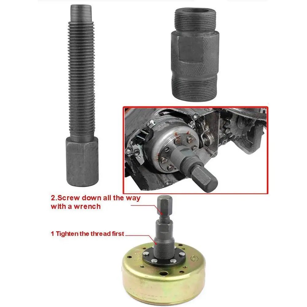 Hot Sale 1set 27mm & 24mm Magneto Flywheel Pull Repair Tool for GY6 50 125 150cc Scooter ATV