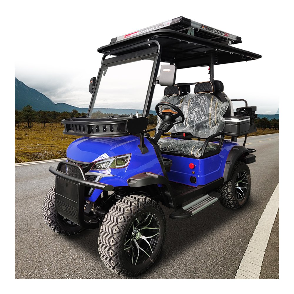 4 Seater Electric or Gasoline Go Kart for Adults for Sale Legal Golf Cart Electric Buggy 72v Lithium Ion Gol