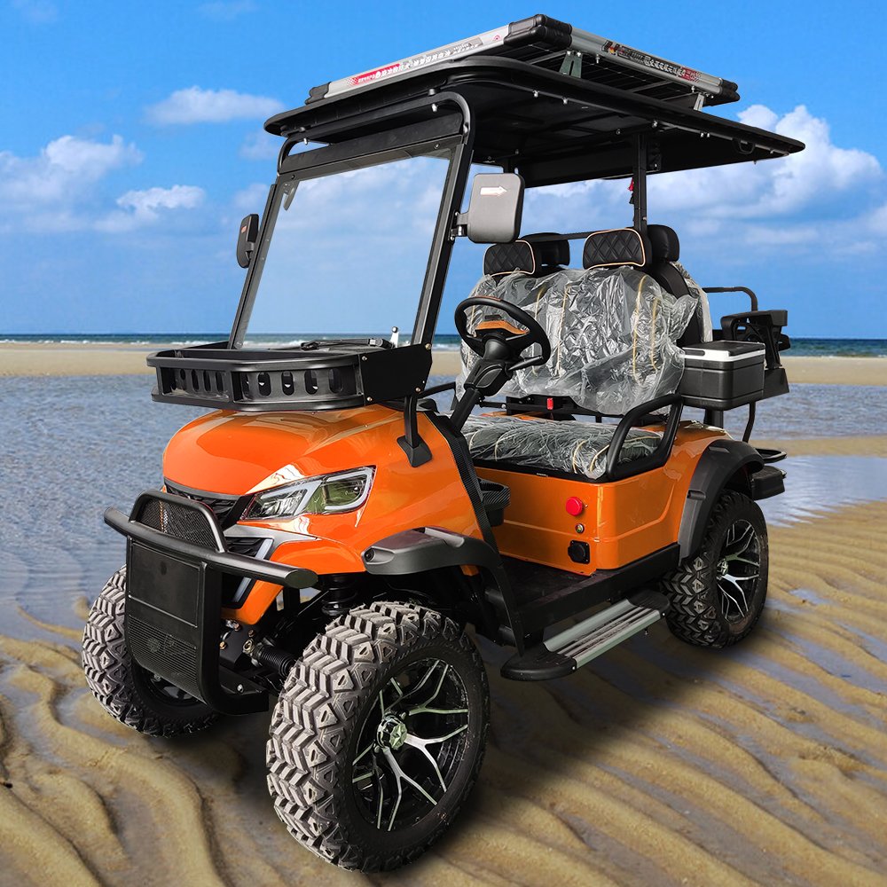 4 Seater Electric or Gasoline Go Kart for Adults for Sale Legal Golf Cart Electric Buggy 72v Lithium Ion Gol