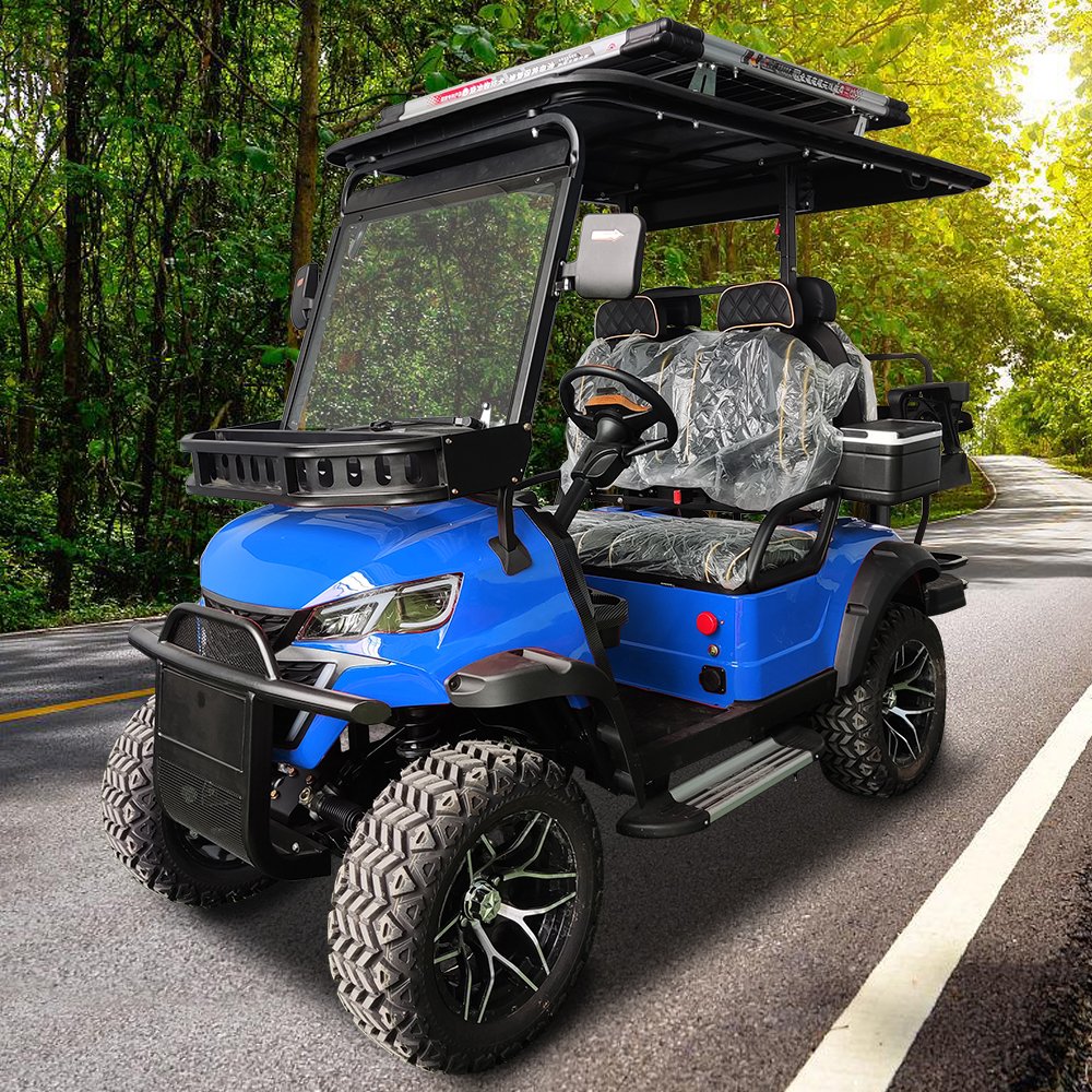 4 Seater Electric or Gasoline Go Kart for Adults for Sale Legal Golf Cart Electric Buggy 72v Lithium Ion Gol