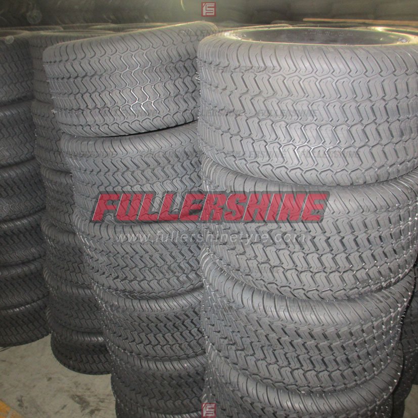Rough Turf Grass Pattern Golf Car Tyre/Tire/Wheel with White Steel Rim 18x8.50-8/18X8.50-8/18*8.50-8