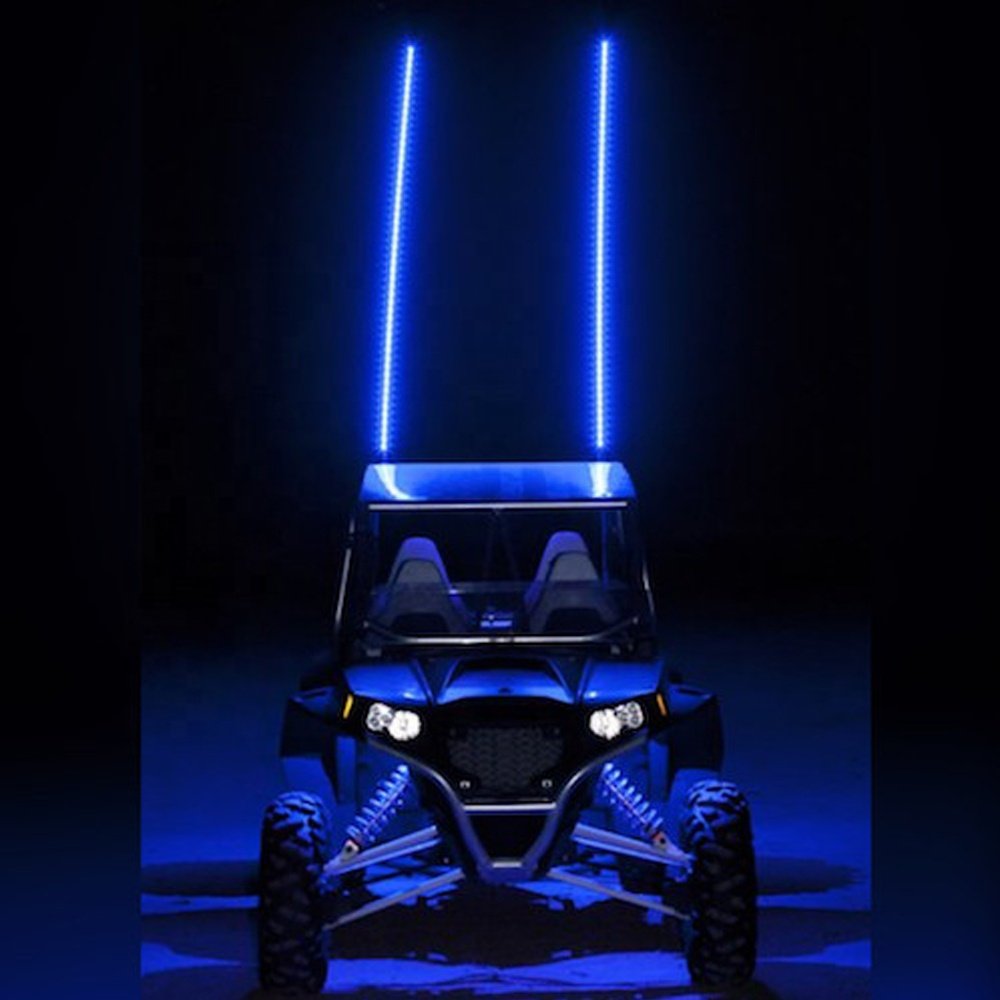 Nawind LED ATV UTV Buggy Whip with RGB Milk Tube Light, Quick Release Base, 5050 LED, Plastic Material, WD802 Model, Guangdong C