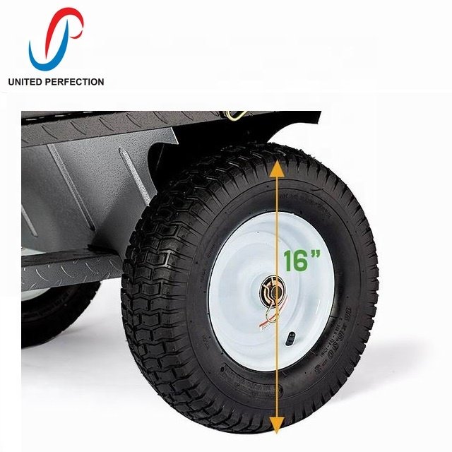 Low MOQ Multi-Purpose ATV Towed Lawn Tractor Trailer Pull Behind Garden Scooter Trailers for Motorcycle & ATV Use
