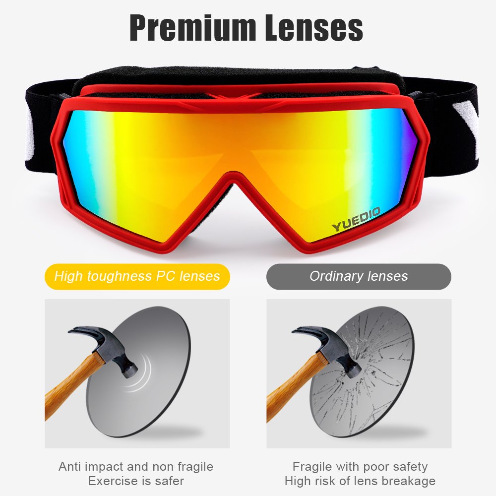 YUEDIO Motorcycle Riding Goggles Dustproof ATV Off Road Mountain Bike Goggle Glasses MX MTB Racing Protective Eyewear