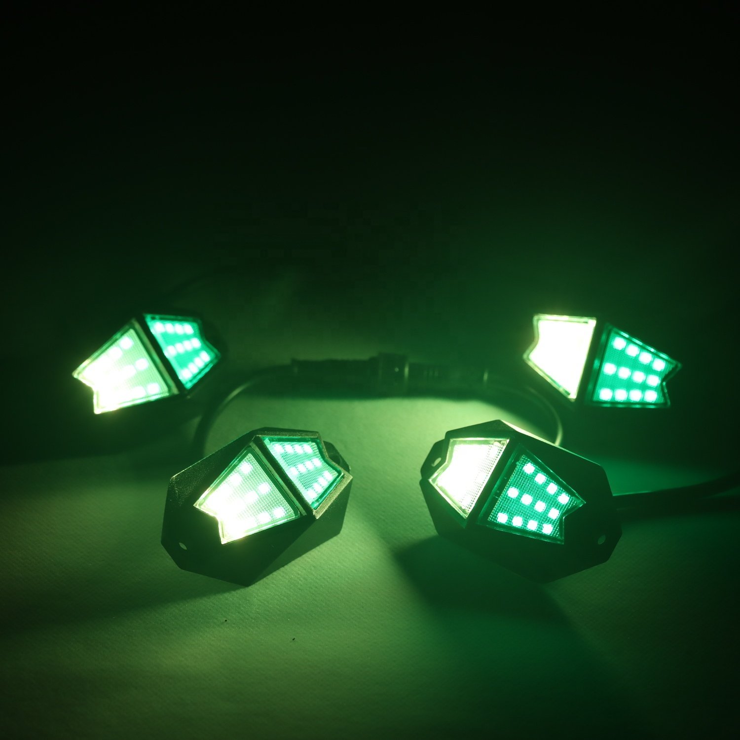 16 Million Color RGB Chasing Dancing LED Rock Lights 12V Ambient Car Light Pods for Trucks Cars Jeeps ATVs Auxiliary Lighting