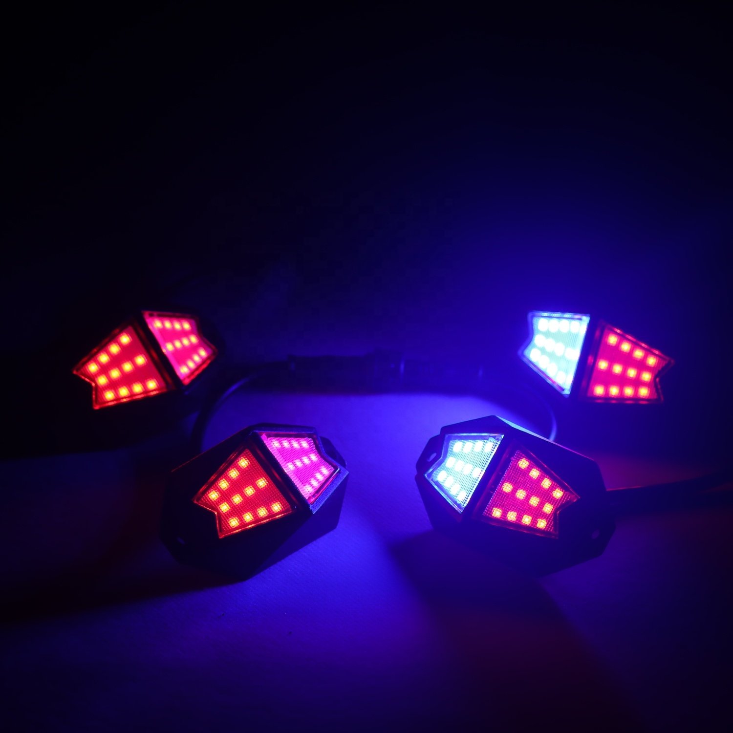 16 Million Color RGB Chasing Dancing LED Rock Lights 12V Ambient Car Light Pods for Trucks Cars Jeeps ATVs Auxiliary Lighting