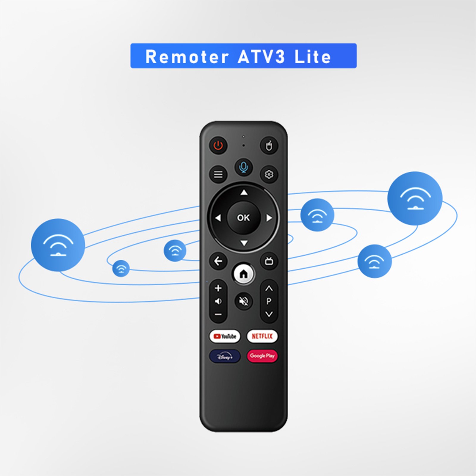 BOXPUT Remoter ATV3 Lite Wireless BT Voice Remote Control Only Support IATV Q3 H313 Android 10 TV Stick Original Remote Control