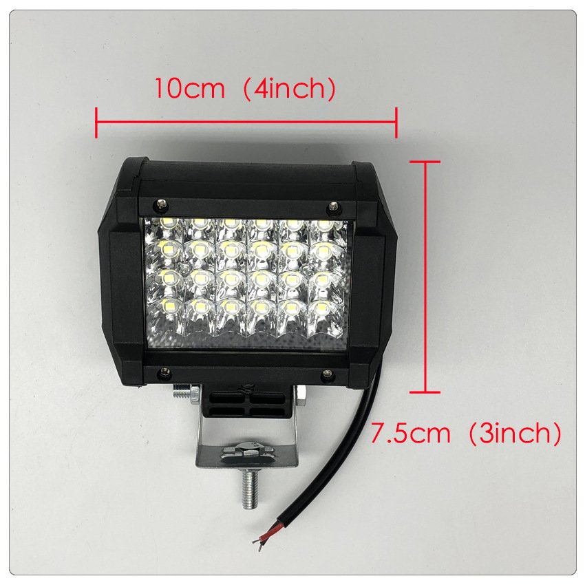 4inch 72W Led Work Light bar Spot Flood Combo for Truck Light Bars Offroad SUV ATV
