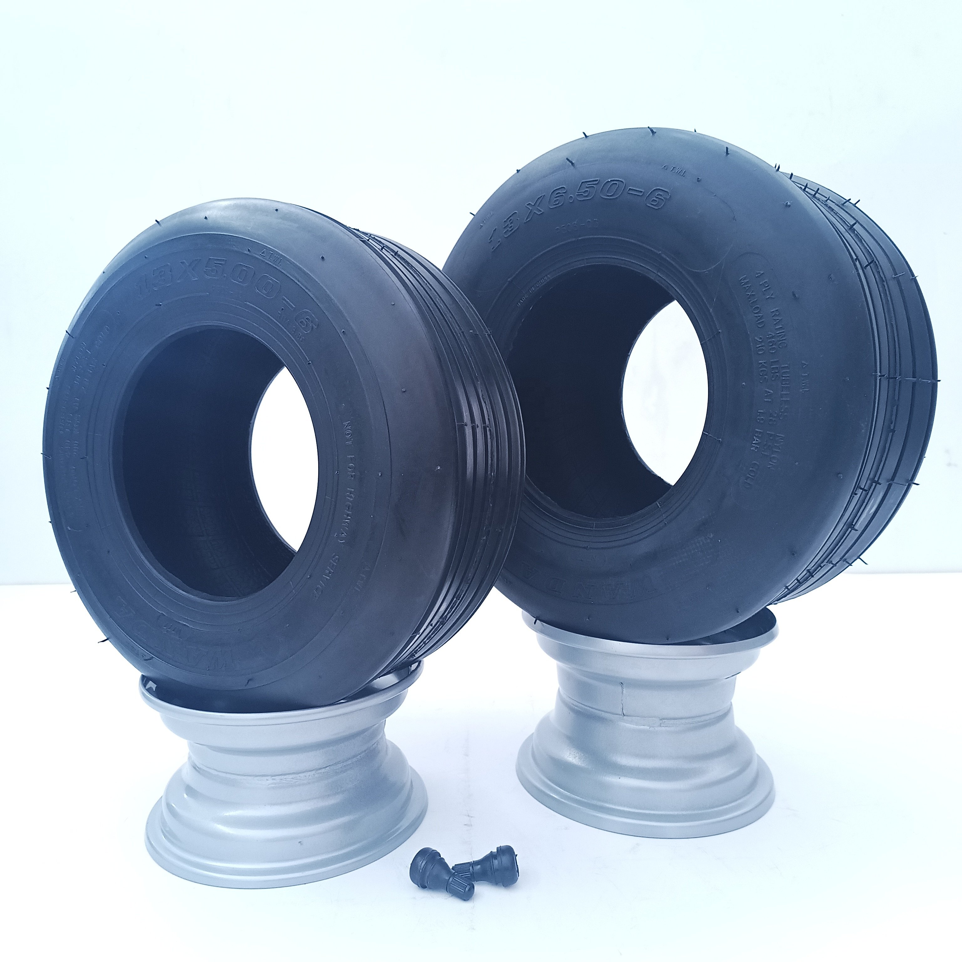 High Quality 13x6.50-6 13x5.00-6 WANDA Tubeless Smooth Tire 13 Inch Slick Tyre for Lawn Mower /GO KARTS and Electric Scooter