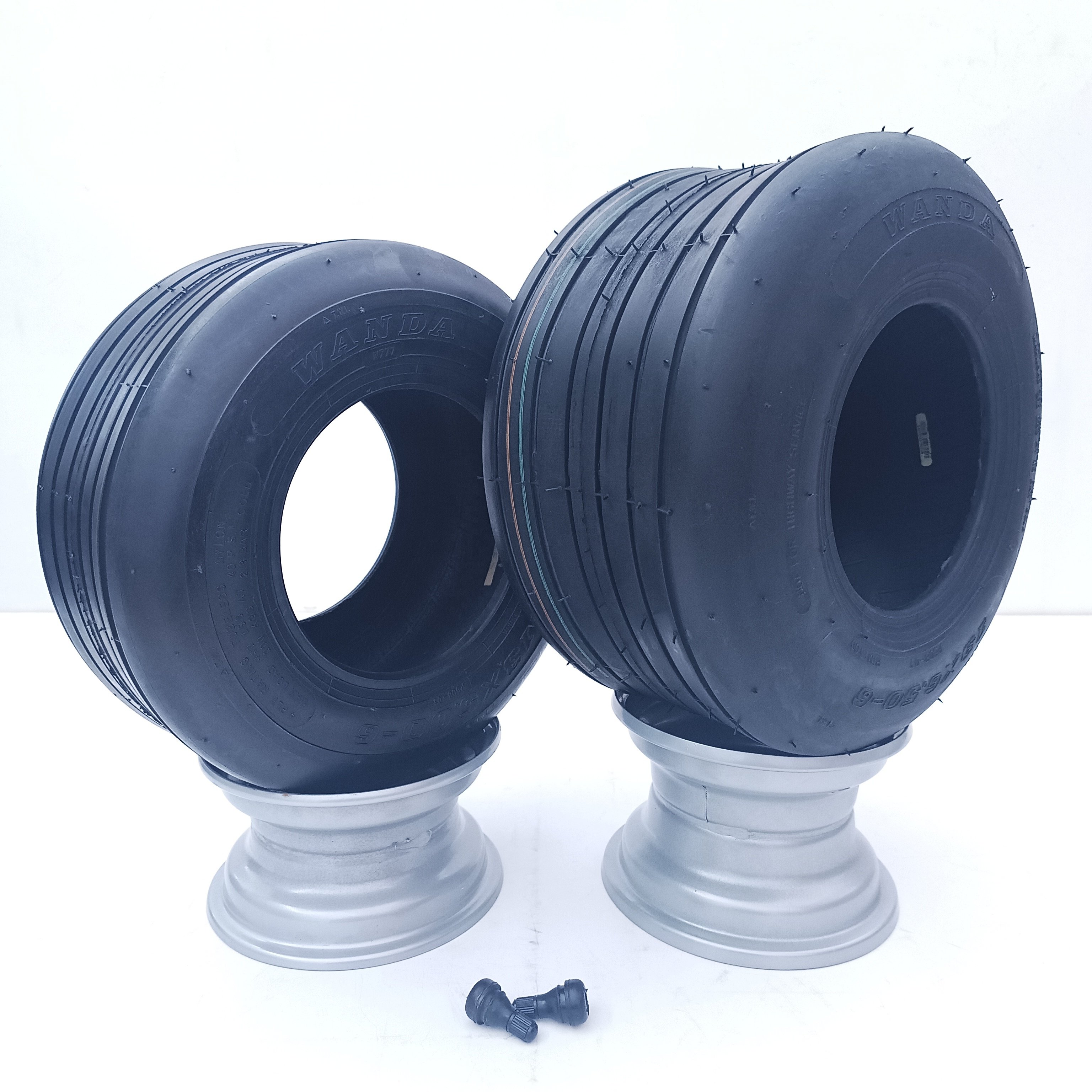 High Quality 13x6.50-6 13x5.00-6 WANDA Tubeless Smooth Tire 13 Inch Slick Tyre for Lawn Mower /GO KARTS and Electric Scooter