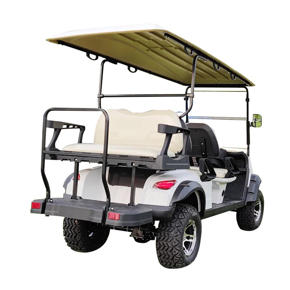 From China Powerful High Performance 48V Atv 500cc Electric Golf Cart 4+2 Seat off Road Buggy New Model Lithium Battery