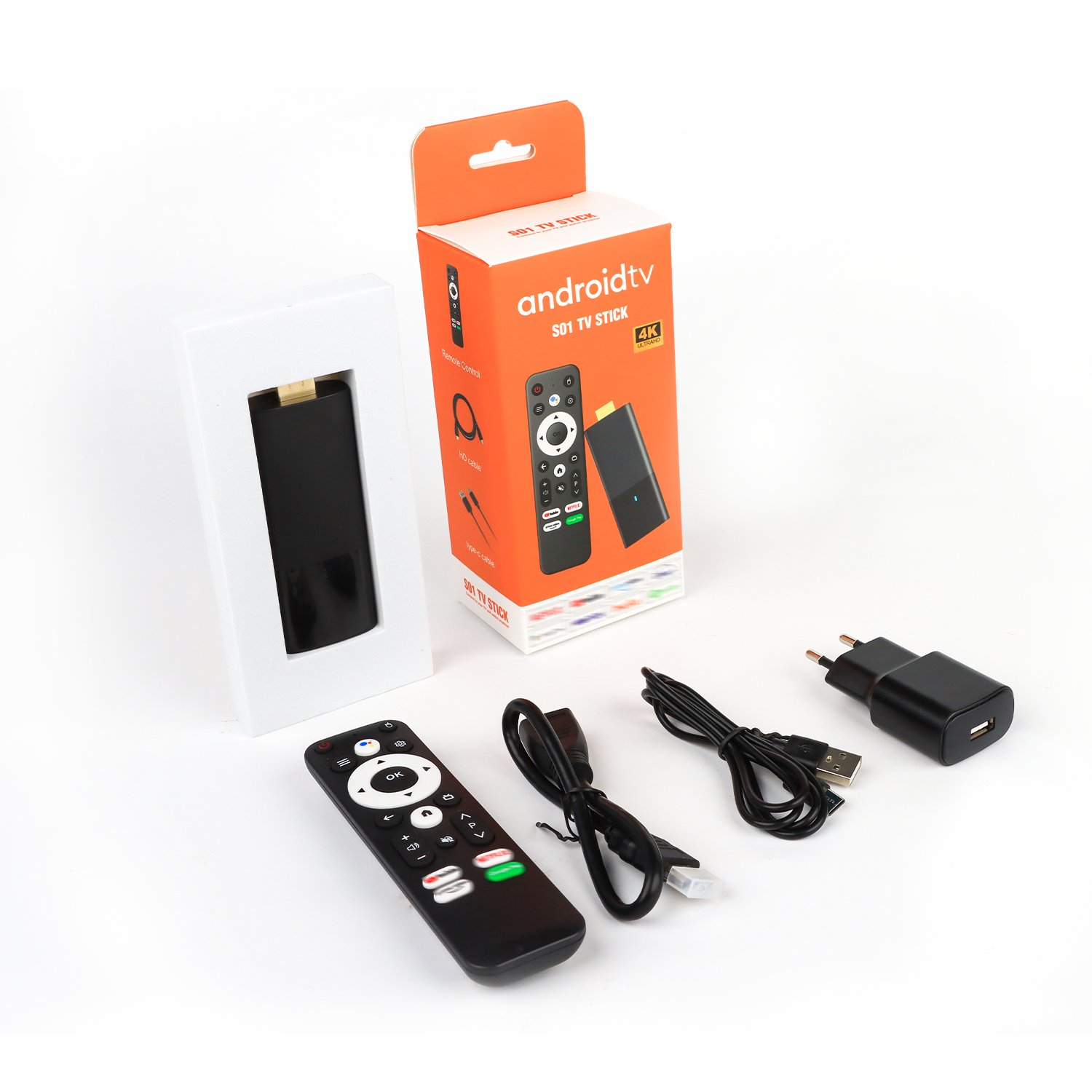 Ready to Ship ATV 4K Ultra HD Dual Wifi BT Allwinner H313 ARM Quad 64-bit Cortex-A35 2GB 16GB Android TV Dongle Box TV Stick