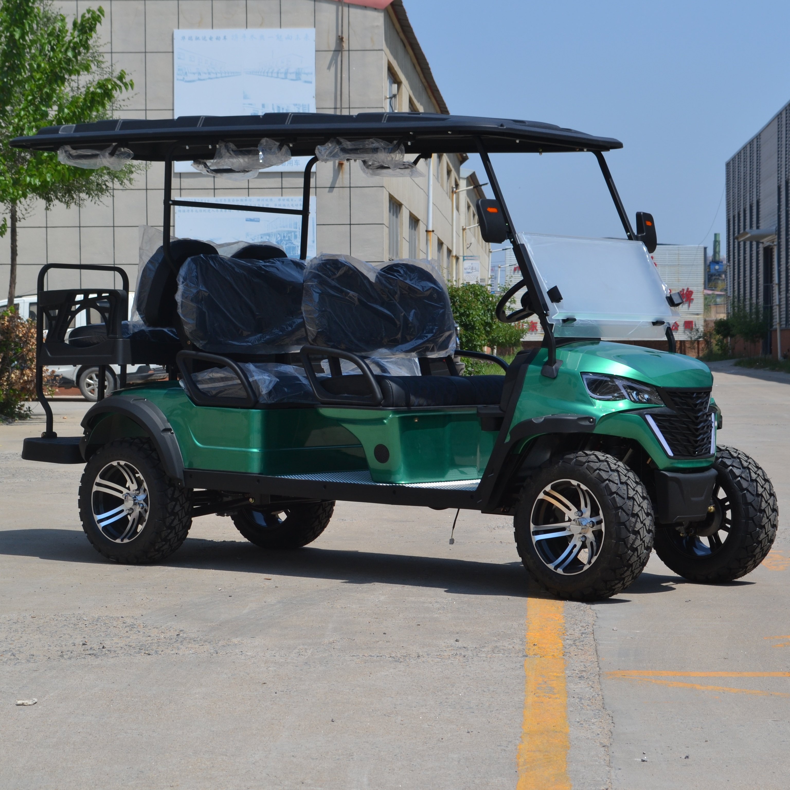 Brand New 5kw Electric 4-Seater Golf Carts From China Custom Manufactured Tail Caddie Excellent DOT/EEC Certified Export Option