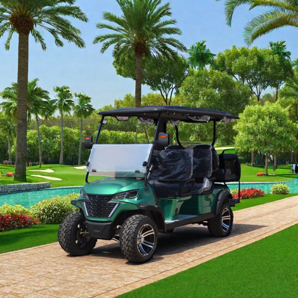 Brand New 5kw Electric 4-Seater Golf Carts From China Custom Manufactured Tail Caddie Excellent DOT/EEC Certified Export Option