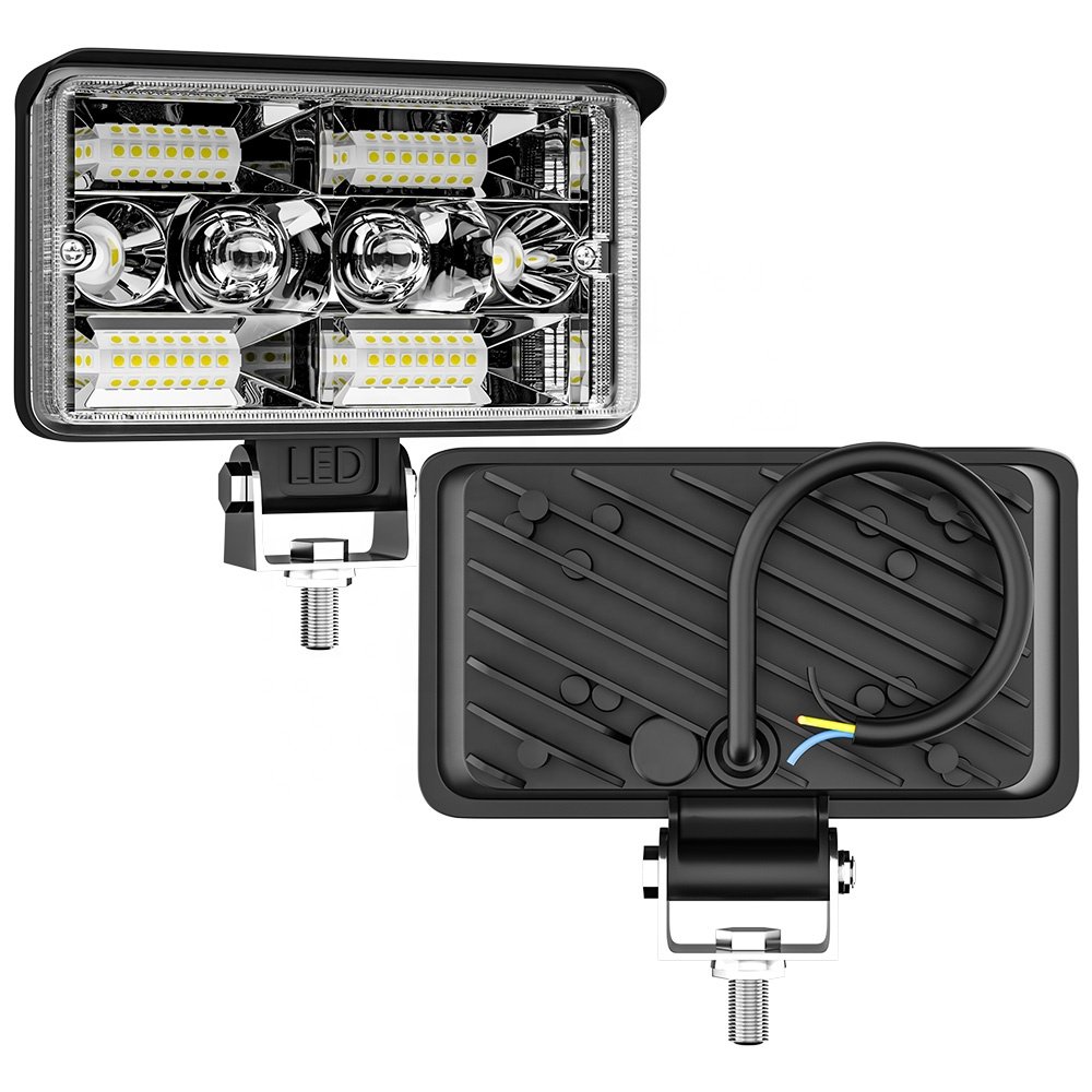DXZ 4 Inch Led Headlight Beam Led Work Light With DRL Parking Light for Truck SUV ATV 4WD Spotlight and Floodlight Combination