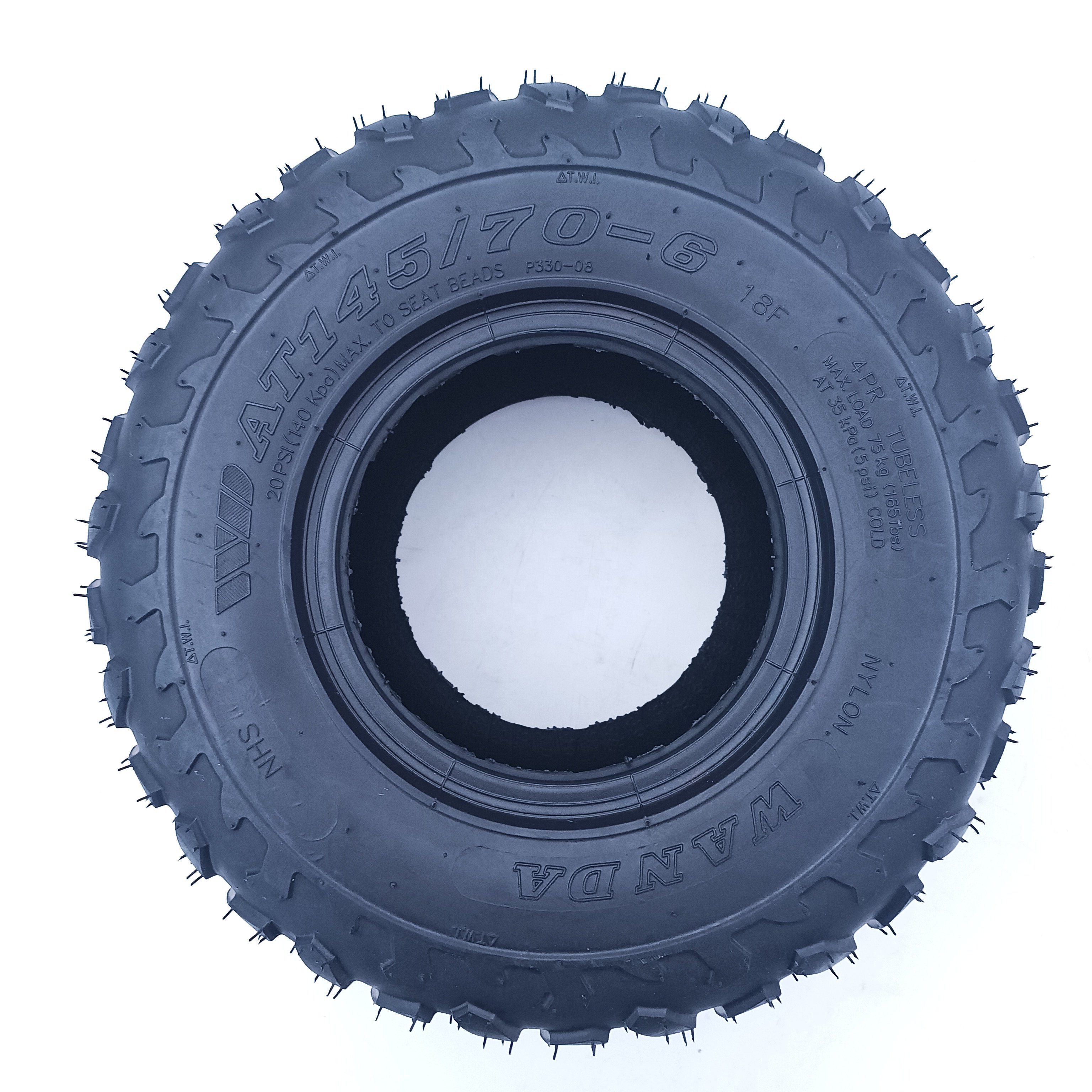 High Quality WANDA 13 Inch Durable Thicker Wheel Tyre 145/70-6 Tubeless Tire for Small ATV/GO KARTS and Electric Scooter