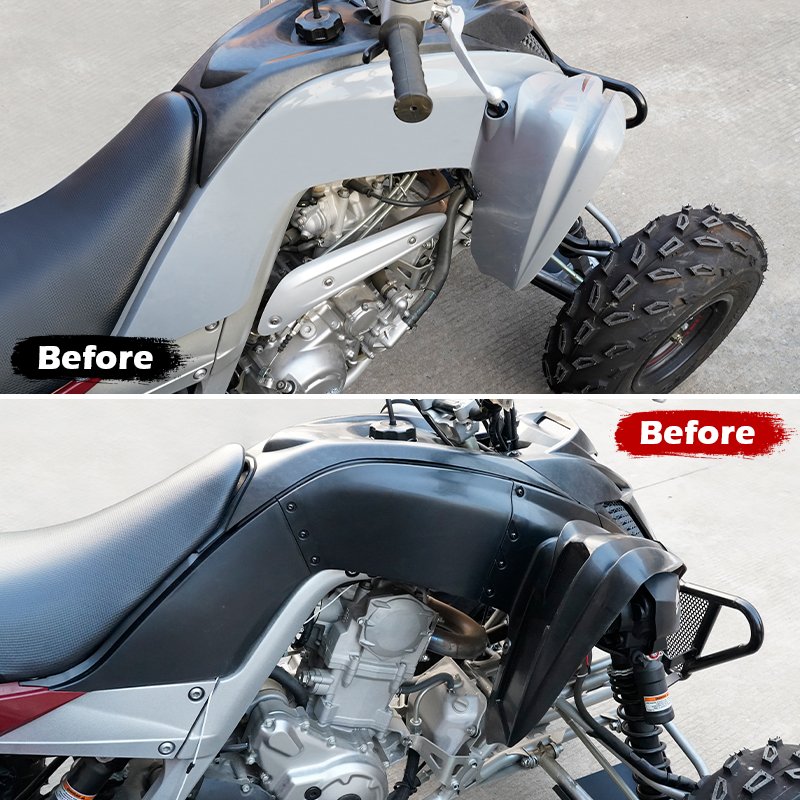 YongJin ATV Accessories Front Mud Flaps Fender Flares Extension for Yamaha Raptor 700 700R 2013-2025