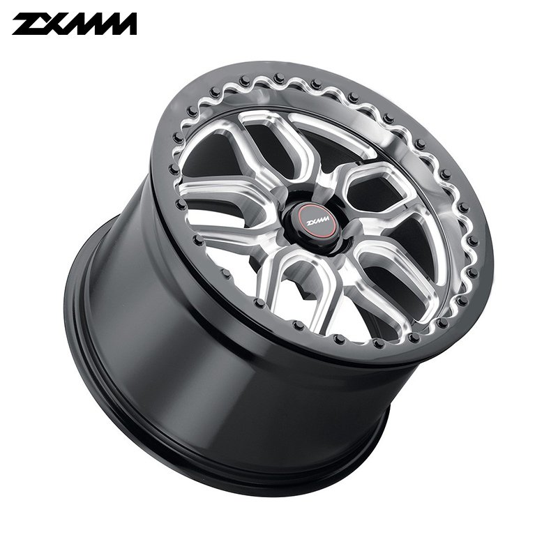 ZXMM OEM Forged Beadlock Wheel Six Spokes 15 18 17 20 Inch 5x114.3 5X120 6X139.7 Car Rim for ATV&UTV bmw Chrome Sport Wheel