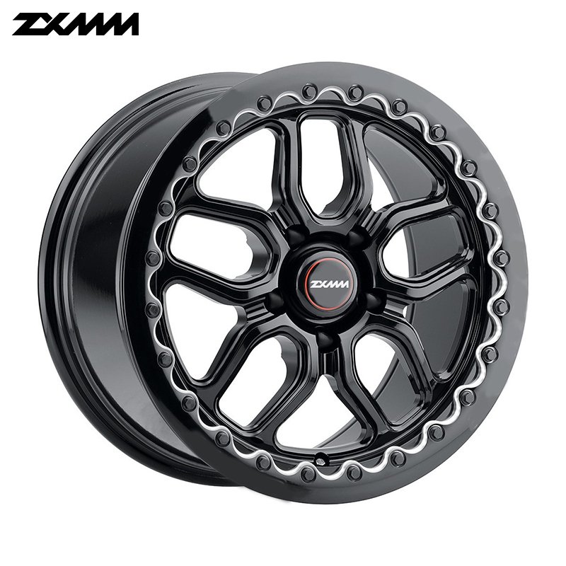 ZXMM OEM Forged Beadlock Wheel Six Spokes 15 18 17 20 Inch 5x114.3 5X120 6X139.7 Car Rim for ATV&UTV bmw Chrome Sport Wheel